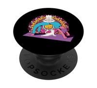 Yoga Women meditations chakras mandalas Cat Pilates PopSockets Adhesive PopGrip