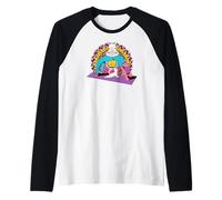 Yoga Women meditations Chakras Mandalas Cat Pilates Raglan Baseball Tee