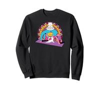 Yoga Women meditations chakras mandalas Cat Pilates Sweatshirt