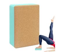 Yoga Workout Blocks Cork Yoga Block - High Density Non-Slip Exercise Block | Soft Portable Exercise Blocks for Indoor and Outdoor Yoga for Studio Do