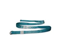 Yoga World D-Ring Yoga Strap 6ft Organic Cotton for Flexibility Pilates Fascia Hamstring Calf Stretching