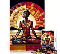 Yoga Wpap Pop Art Colorful 1000 Pieces Jigsaws Adults Puzzles Gifts Think Training Unwind Easily Defined Edges Merry Gift (50x75cm)