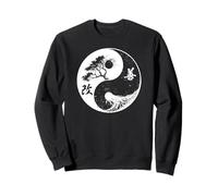 Yoga Yin Yang Bonsai Tree Of Life Kaizen Japanese Kanji Zen Sweatshirt