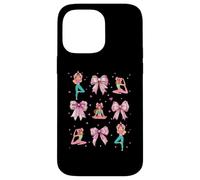 Yoga Yogi Meditation Workout Girl Coquette Bow Pink Mom Case for iPhone 14 Pro Max