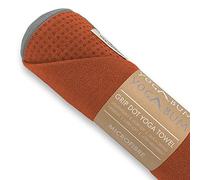 Yogabum Grip Dot Yoga Mat Towels | Non-Slip | Eco Yoga Towel (Burnt Orange)