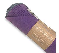 Yogabum Grip Dot Yoga Mat Towels | Non-Slip | Eco Yoga Towel (Orchid Purple)