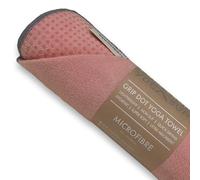 Yogabum Grip Dot Yoga Mat Towels | Non-Slip | Eco Yoga Towel (Rose Blush)