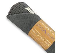Yogabum Grip Dot Yoga Mat Towels | Non-Slip | Eco Yoga Towel (Slate Grey)