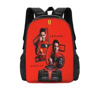 YOGAES Charles Leclerc Backpack, Boy's School Bag, Men's Backpack, Student Bag, Travel Bag, Teen Men's Bag, A1