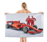 YOGAES Charles Leclerc Beach Towel, Children's Beach Towel, XXL Beach Towel, F1 Enthusiasts, Teenagers, Camping, Swimming (A2, 80 x 160 cm)
