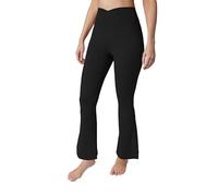Yogalicious Flared 7/8 Legging High Waisted Bootcut Tummy Control Wide Leg Pants for Women, Black, S