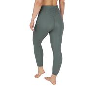 Yogalicious High Waist Ankle Legging Squat Proof Criss Cross V-Back Pant, Sage, S