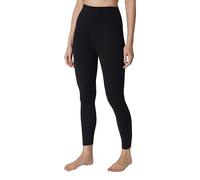 Yogalicious High Waist Squat Proof Soft Printed Leggings for Women, Black V-Back, S