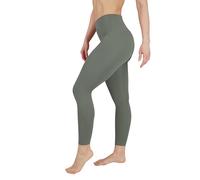 Yogalicious High Waist Squat Proof Soft Printed Leggings for Women, Mulled Basil, Large