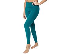 Yogalicious Squat Proof Fleece Lined Legging High Waisted Thermal Winter Running Pants for Women, Pacific, Large