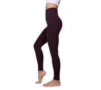 Yogalicious Super High Waist Legging Squat Proof Buttery Soft Workout Yoga Pant, Italian Plum 28", M