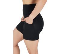 Yogalicious Womens High Waisted Biker Shorts Workout Running Spandex Yoga Shorts 3.5", 5", 7", 9", Classic Black 7", M