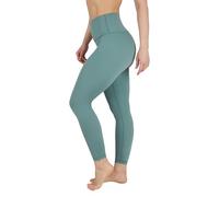 Yogalicious Womens High Waisted Leggings Squat Proof Workout Running Yoga Pants, Chinois Green, M
