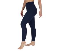Yogalicious Women's Squat Proof Fleece Lined High Waist Leggings, Dark Navy with Pocket, S