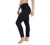 Yogalicious Womens Straight Leg Pant High Waisted Yoga Workout Pants, Black, S