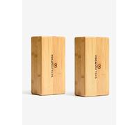 Yogamatters Bamboo Brick Block Pair | Eco Friendly, Sustainable and Non-Toxic | Perfect for Yoga, Pilates, Training and Home Workouts
