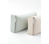 Yogamatters Form Rectangular Stripe Buckwheat Bolster (Mellow Taupe)