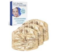 YogaMedic Self-Warming Steam Face Mask (3 Pack) - Disposable Heated Facial Pad - 15 Min Soothing Moist Heat - Full Coverage with Easy-Fit Ear Loops - Unscented Travel Essential for Spa Relaxation