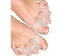 Yogamedic Toe Separator For Overlapping Toes 6pcs Improved Silicone, 0% Bpa, One-size - Bunion Corrector Toe Straightener To Relax, Spread And Stretch