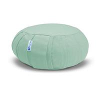 Yogan Yoga Cushion/Meditation Cushion | Natural Buckwheat Hulls Filling | Outer Cover (Could be Removed and Washed) - Made of 100% Organic Cotton (Turquoise)