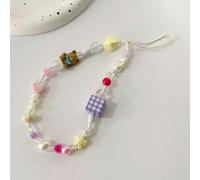 YOGAYE Color Crystal Beaded Mobile Phone Charm Mobile Phone Lanyard Phone Chain Cord to Hang Mobile