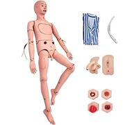 YOGAYE Male Female Nursing Mannequins Medical Dummy Simulator Nurse Practice Model Training Manikin Full-Featured Senior Nursing Internship Mannequin With Trauma Care Training 170Cm