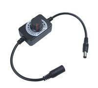 Yogcow DC 5V/12V/24V 5A Rotary Control Switch DC Motor Speed Controller Universal, Knob Stepless Dimmer and Speed Controller for LED Strip Light and Fan, Black