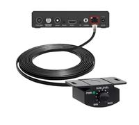 Yogelgs Car Amplifier Volume Control Cable with Stereo Knob Dashboard Mount Gain Regulator Cord for Audio Amplifier 5m 4Pin