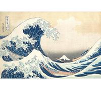 YOGEON Hokusai - The Great Wave of Kanagawa Unique 1000 Pieces Summer Puzzles for Adults Artwork Jigsaw Puzzle Family Game (Finish Size: 15''x 10'')
