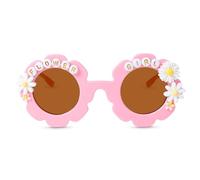 YOGFIT Flower Girl Sunglasses Ring Bearer Security Sunglasses for Flower Girl Proposal Wedding Gift Little Bridesmaid Gift, Pink, 4.92 inches