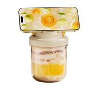 Yoghurt Container with Lid - 400 ml Reusable Airtight Oatmeal Cup with Spoon | Glass Container for Meal Preparation with Lid | For Pudding, Cereal, Salad, Snack, Perfume