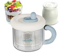 Yoghurt Filter with Lid - Fine Mesh Strainer for Cheese Making, Greek Yoghurt Preparation, Cream Thickening, Reusable Kitchen Tool for Home Food, Soy Milk, Fitness Meals, Diet