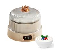 Yoghurt Maker, Fully Automatic, 1L Capacity, 304 Stainless Steel Bowl, LED Timer, 4-in-1 for Yoghurt, Natto, Rice Wine & Pickles