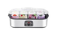 Yoghurt Maker Machine 2000ML - Electric Yogurt Maker with 2 Glass Jars, Adjustable Temperature & 48H Timer | for Dairy & Non-Dairy Probiotic Yogurt Making (8PCS)