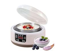 Yoghurt Maker Small Crumb Machine with Adjustable Time and Temperature Automatic Ice Cream Maker for Ice Cream Kitchen Cooking Parfait Cheese Ice Cream Cones Camping Parties
