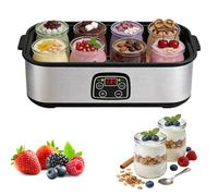 Yoghurt Maker with 8 Glass Jars, 1400ml Electric Yogurt Maker Machine