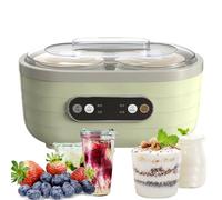 Yoghurt with 8 Ceramic Jar, 1400Ml Multifunctional Yogurt Maker Machine, Adjustable Time 360° Constant Temperature Heating, Simple Operation, for Yoghurt, Greek Yoghurt, Cheese, Desserts