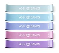 Yogi Bands by XNM Creations - Resistance Loop Exercise Fitness Workout Bands - Set of 5 - Includes Travel Pouch