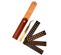 Yogi Bare 20 Soma Studs Ear Seeds Set | Acupressure, Application Tool, Vegan Leather Pouch & Guide | Stress, Sleep, Anxiety & Hormone Support | 24K Gold-Plated Auriculotherapy Kit (Swarovski Crystal)