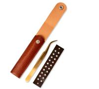 Yogi Bare 20 Soma Studs Ear Seeds Set | Acupressure, Application Tool, Vegan Leather Pouch & Guide | Stress, Sleep, Anxiety & Hormone Support | 24K Gold-Plated Auriculotherapy Kit (Pearl)