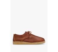 YOGI Caden Centre Seam Honey Ostrich Leather Lace Up Shoes Mens Shoe Size: 10, Colour: Brown Leather