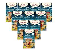 YOGI TEA® 10x Christmas Bio Yogi Tea® | Tasty ayurvedic spice tea mix with cinnamon and much more. | Big Tea Set with 10x 17 Tea Bags - Real Organic Quality | Christmas spiced 10 parcel