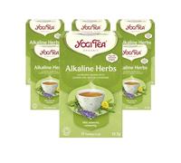 Yogi Tea, Alkaline Herbs, Organic Herbal Tea, Naturally Caffeine Free, Blend of Dandelion, Nettle and Lavender, 6 Packs x 17 Tea Bags (102 Teabags Total)