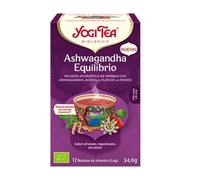 YOGI TEA ASHWAGANDHA EQUILIBRIO 17infusiones is a soothing herbal tea that can be drunk throughout the day. It fits nicely with a conscious and slow tea ritual This makes it a logi