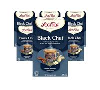 Yogi Tea, Black Chai, Organic Herbal Tea, Blend of Black Tea, Ginger and Cinnamon, 6 Packs x 17 Tea Bags (102 Teabags Total)
